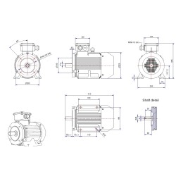Elektro-motor 3KW 1500rpm