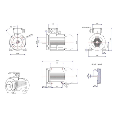 Elektro-motor 3KW 1500rpm